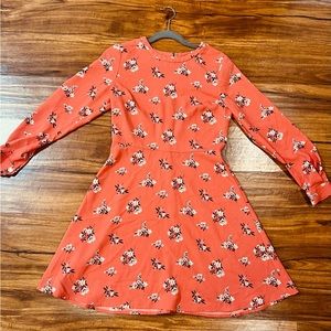 Loft floral dress long sleeve